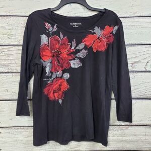 Croft & Barrow Large Black Top